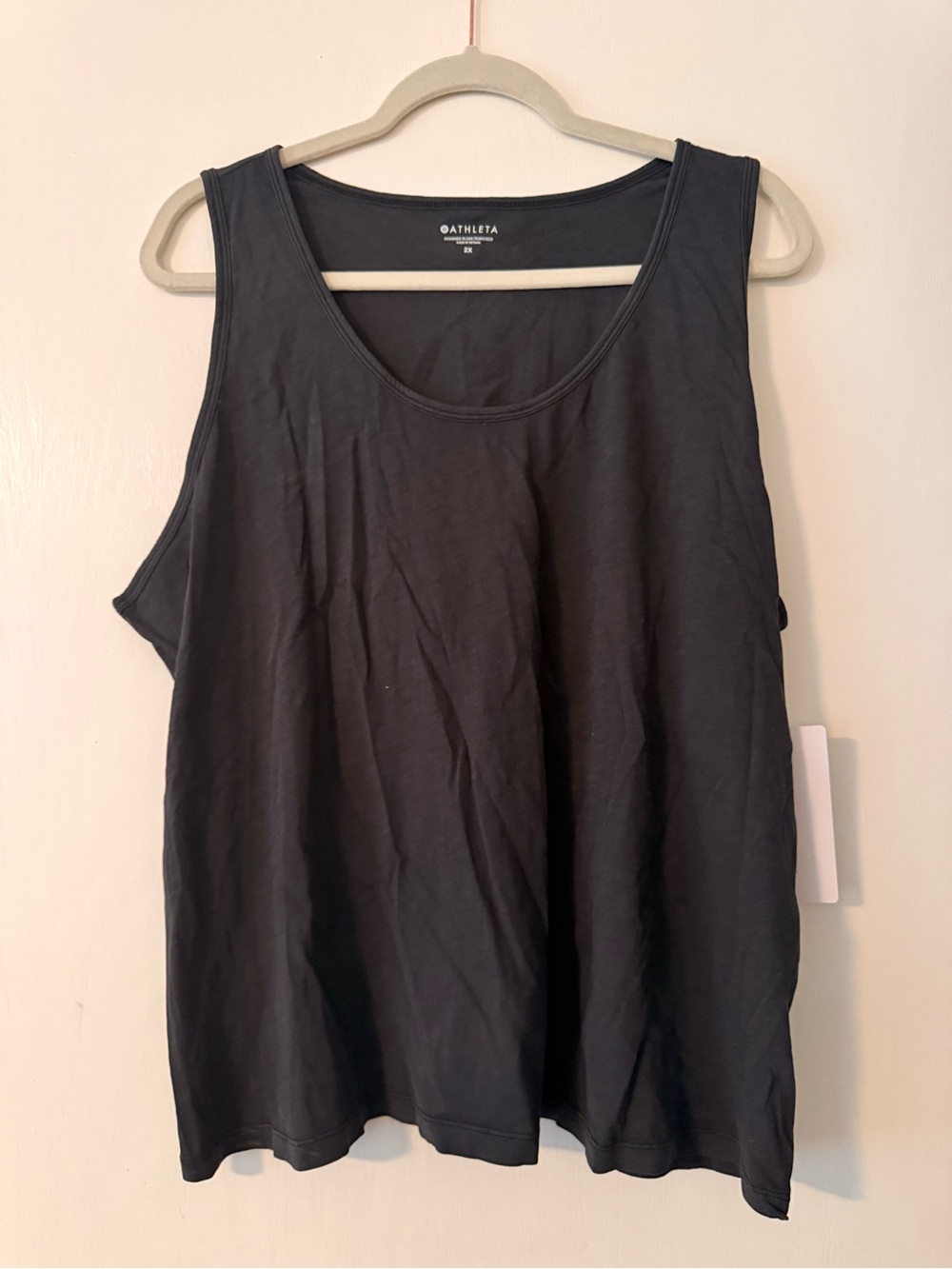 Athleta Black Scoop-Neck Relaxed Tank